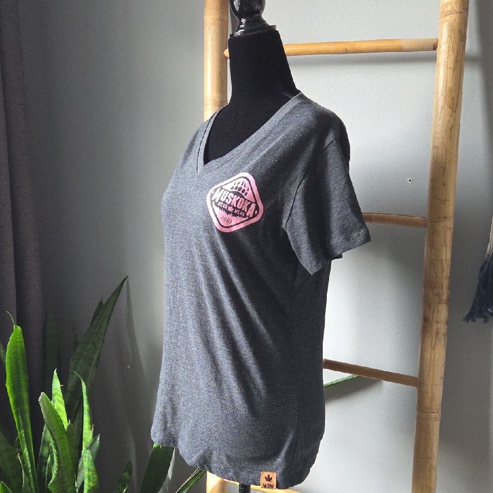 Gray Fitted Short Sleeve T-Shirt